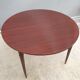 Extendable table mahogany lacquered 1960 butterfly extensions