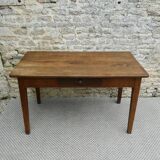 Solid wood farmhouse table 128 cm