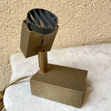 Halogen spot lamp solid brass modernist vintage design 70s