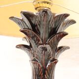Vintage Brown Ceramic Pineapple Desk Lamp, 1970s