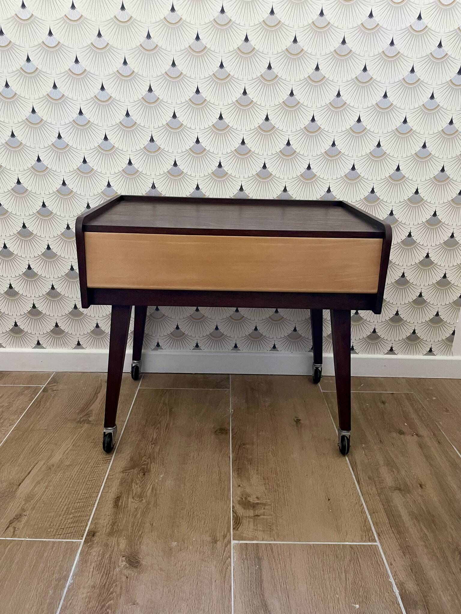 1950s wheeled dessert trolley