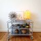 Niels Gammelgaard vintage metal trolley, rolling cart