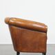 Sheep leather club chair with patina