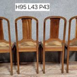 Set of 4 Art Nouveau mahogany chairs circa 1900