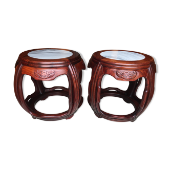 Pair of Asian side tables