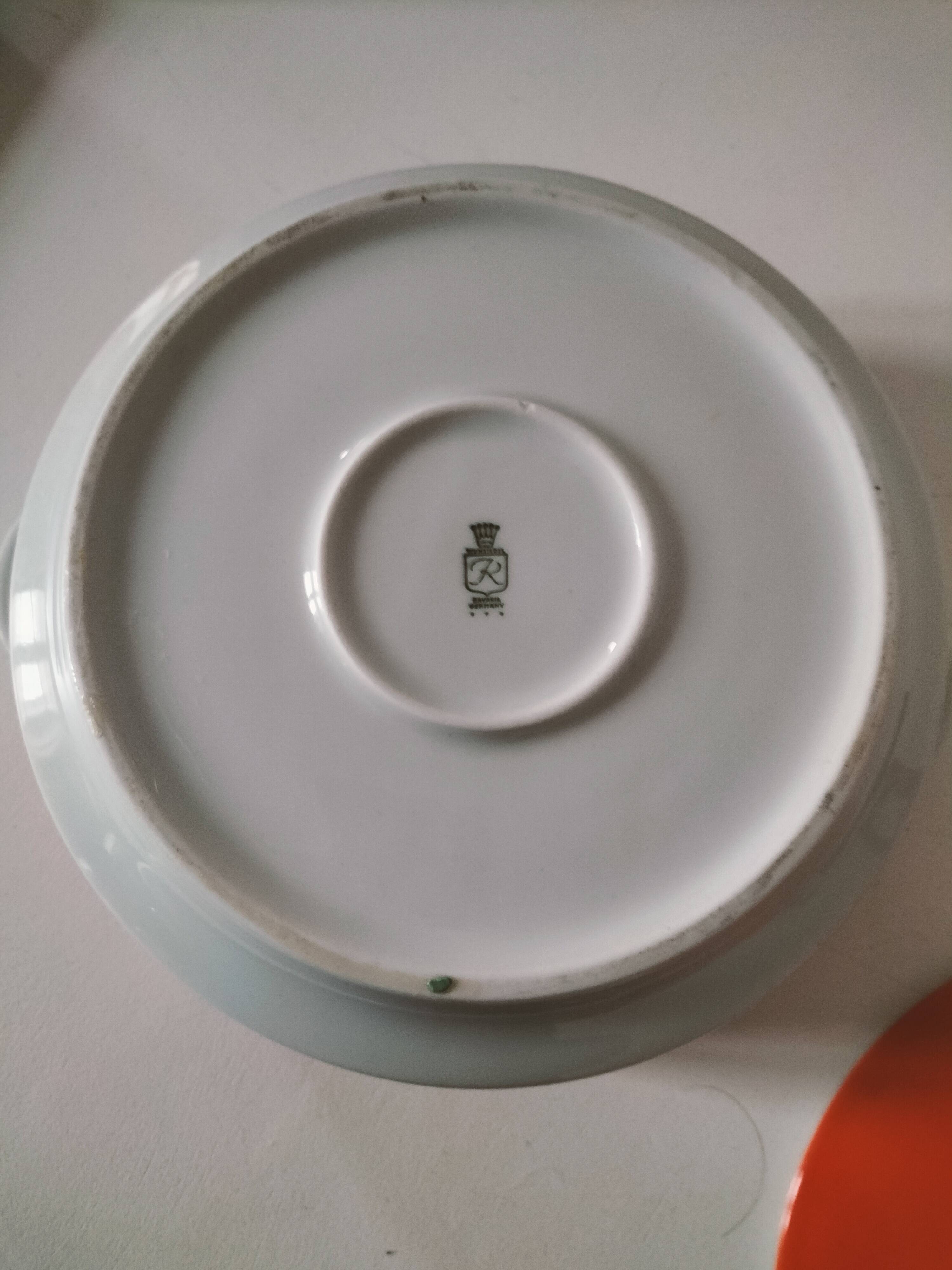 Vintage Wunsiedel Bavaria soup tureen – 70s orange pop flowers