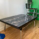 4 chairs and marble effect Formica coffee table