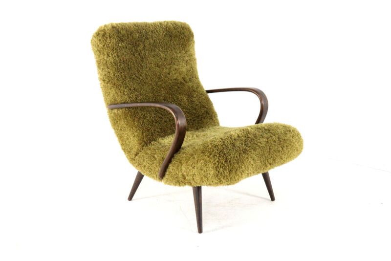 Doodly armchair - mid century modern - one off a kind upholstery