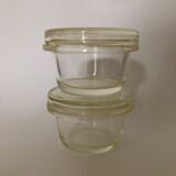 Set of two Pyrex jars