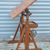 Architect's table has industrial adjustable design H Morin betting