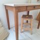 Bureau / Table d'appoint en bois de ferme style campagne