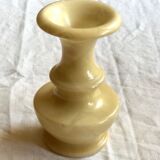 Cream-colored alabaster vase