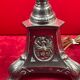 Lamp foot column regulates silver tripod foot