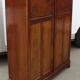 2 x door mahogany wardrobe .