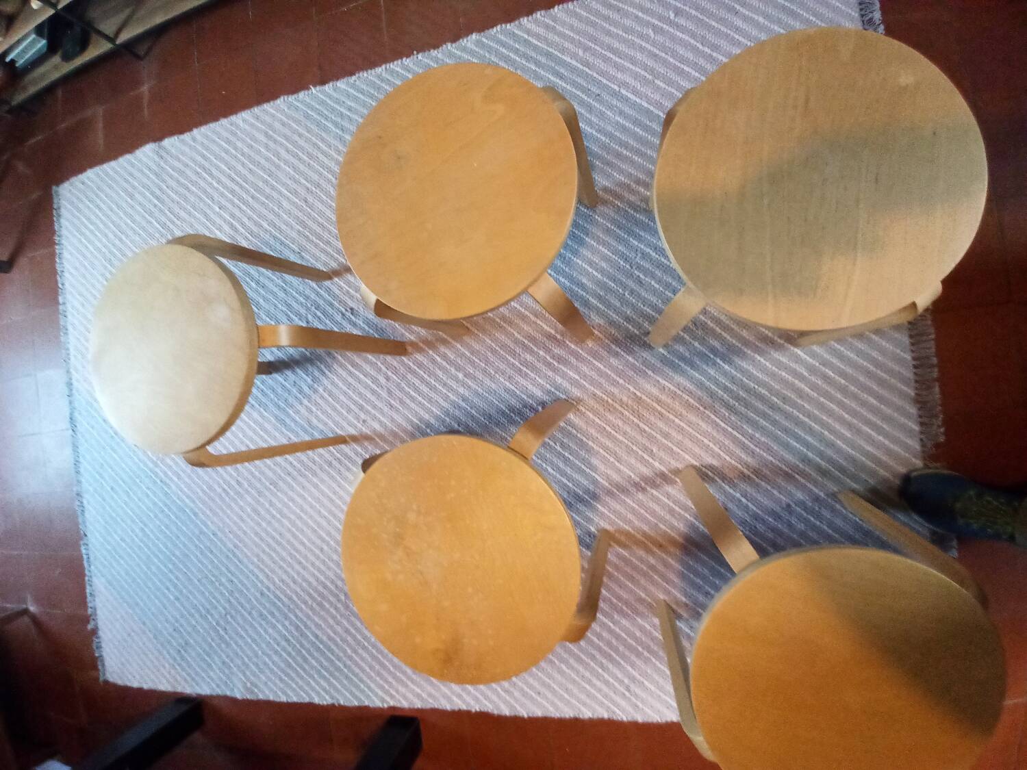 5 Frosta stools, vintage Ikea