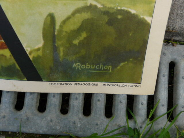 School poster Rossignol editions N° 31 and 32 The flood and the estuary
