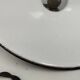 Pair of blue enameled sheet metal pendant lights