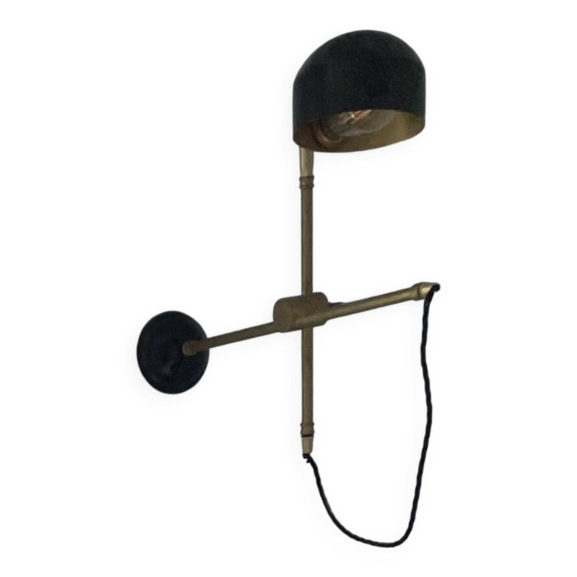 Mullan brass wall light / adjustable