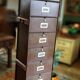 A vintage Roneo industrial flapper from the 1950s with a rusty patina
