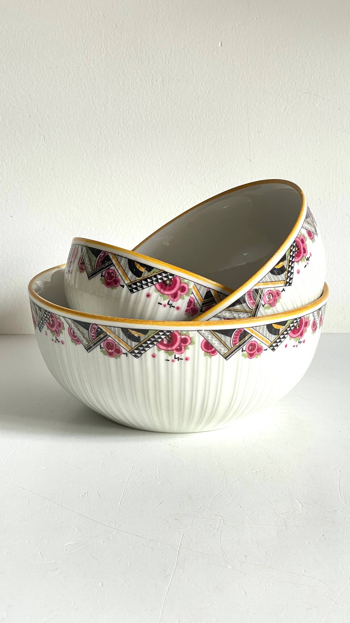 Saladiers mehun decor art deco