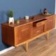 Long 1960s Teak Jentiuqe Mid Century Sideboard