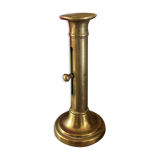 Push-button brass torch candle holder