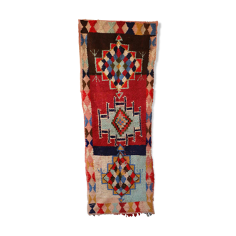 Colorful moroccan carpet - 88 x 258 cm