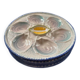 Set of 4 oyster plates