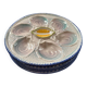 Lot de 4 assiettes à huîtres