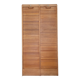 Double curtain cabinet