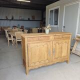 Large Louis XV style solid wood buffet, restored