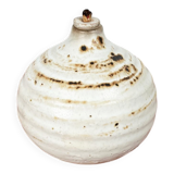 Mid-century modern pottery oil lamp by Ulla Nilsson for Arvika, 1960s.