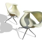 DAF CHAIR - Pair of SWAG base chairs - George NELSON & Charles Pollock