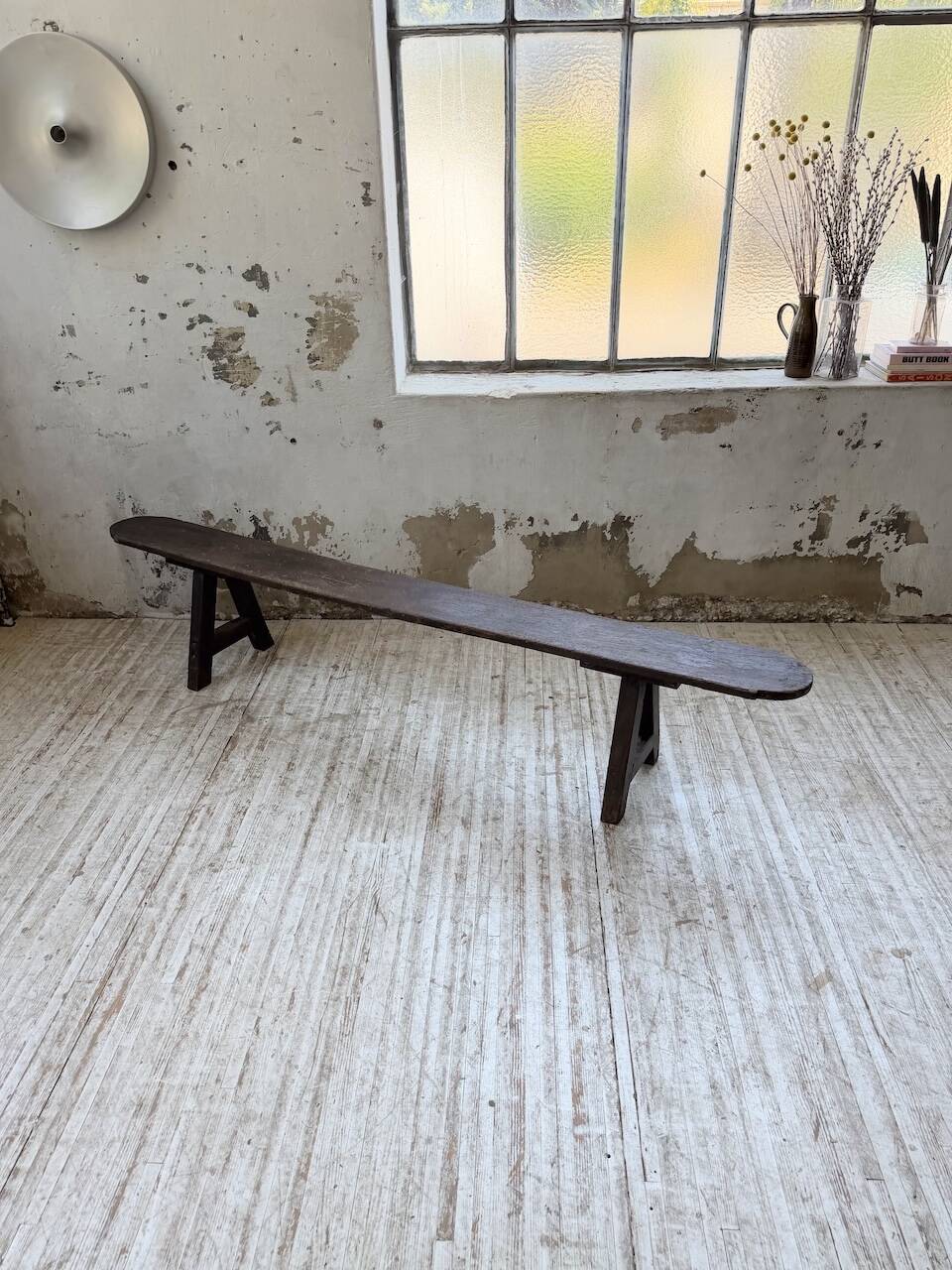 Oak farm bench 1950 220cm
