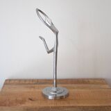 Vintage Metal Ballet Dancer Statue, Abstract Art Design, Aluminum Figurine