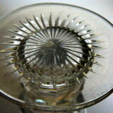 6 old conical lenses faceted height 9 cm