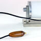 Vintage aluminium wall or table light with original switch, czechoslovakia 1920s