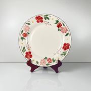 Set of 8 large porcelain plates Cameo Florals Malaysia 1970–90