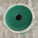 Ceramic standing candle holder, signed AB