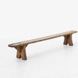 Decorative wooden low bench, France ca. 1850