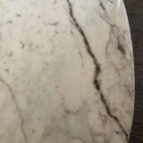 Vintage Carrara marble coffee table
