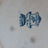 Set of 5 flat plates Iron Earth Longwy model ""