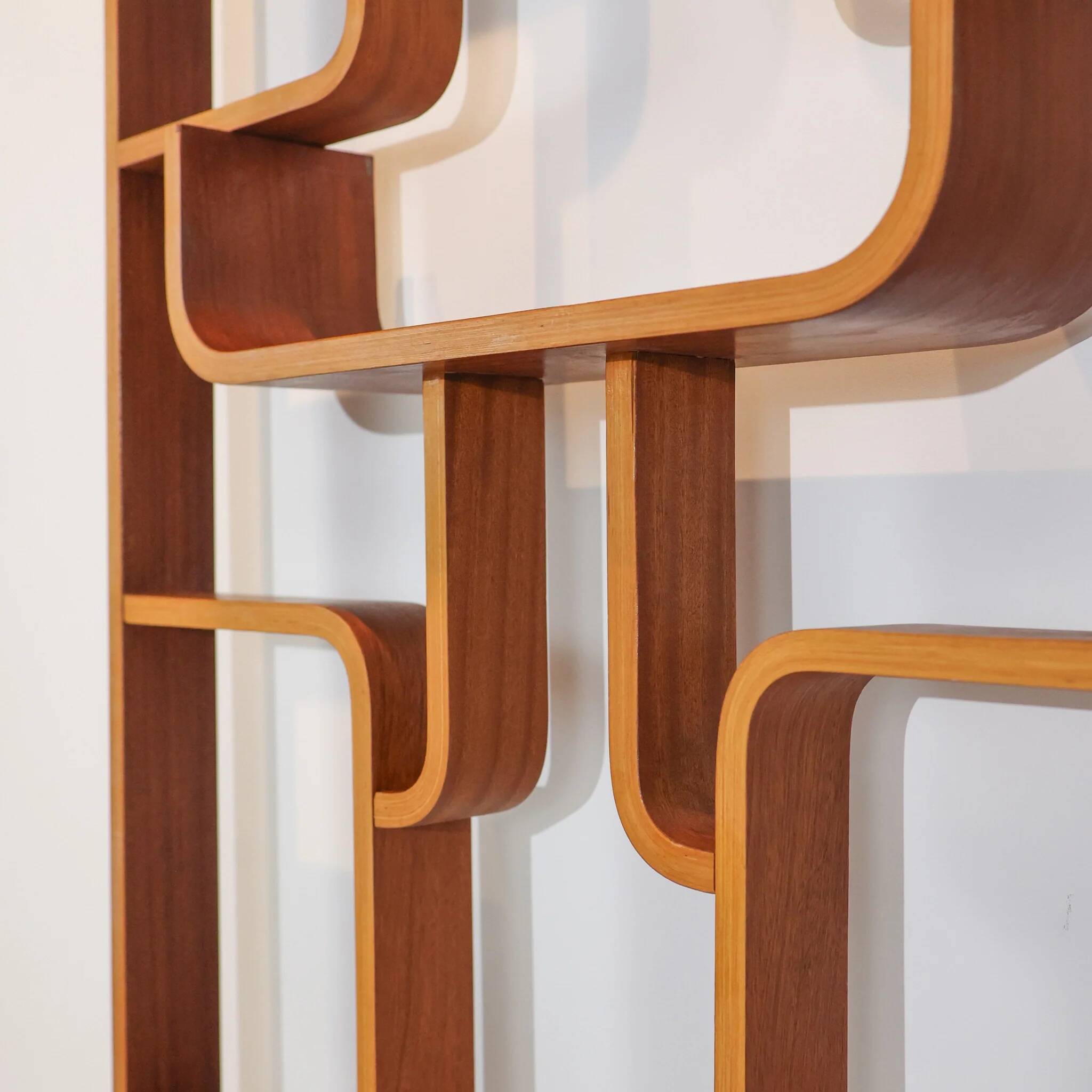 Modernist screen with square edges / space divider by Ludvik Volak, 1960s