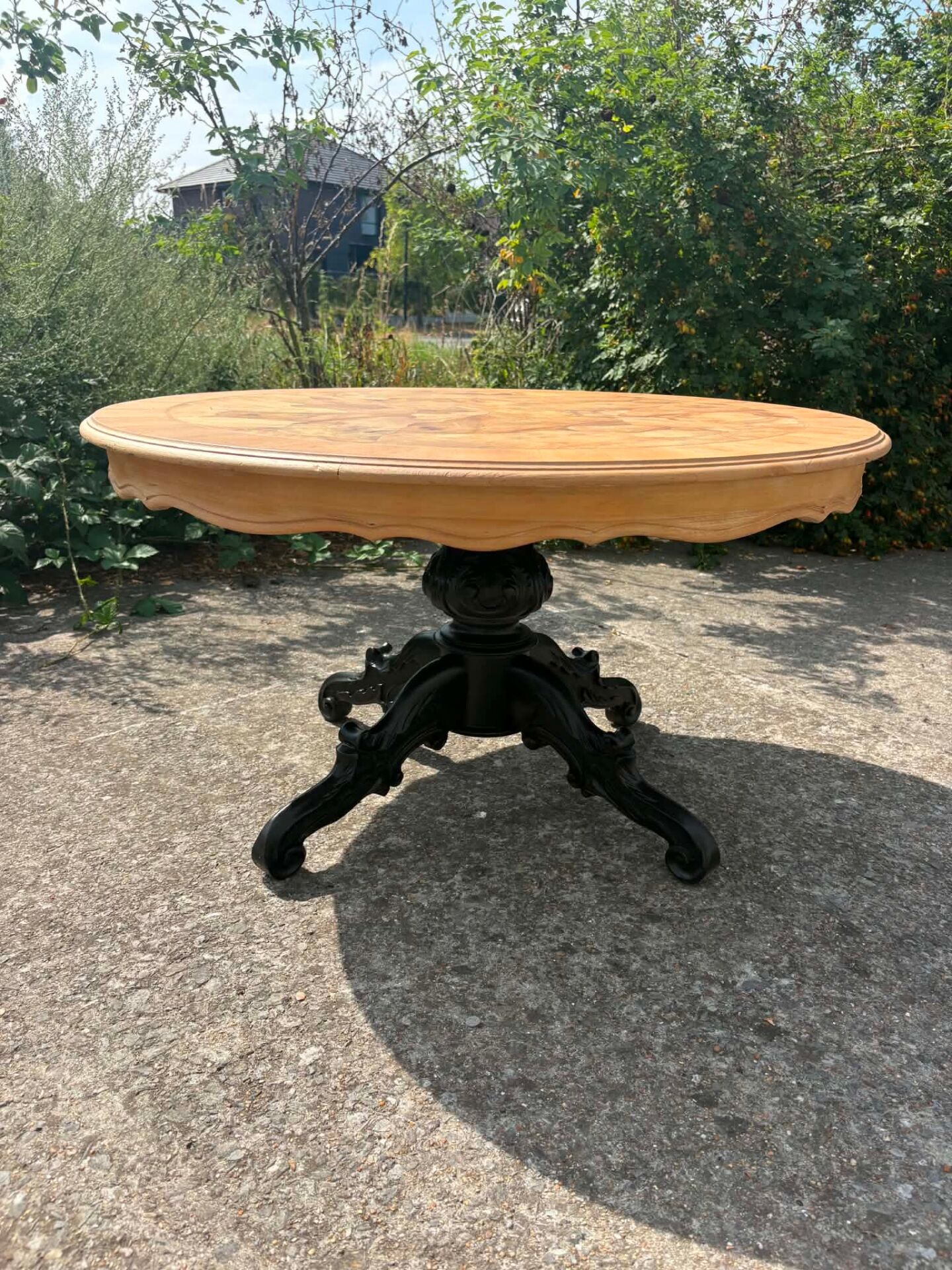 Table basse ronde en bois