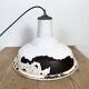 Industrial British White Enamel Factory Pendant Lamp from Benjamin, 1960s