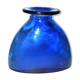 Vintage vase in cobalt blue blown glass 20 x 22 cm