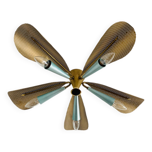 plafonnier Flush dorée, - italie