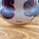 Art Nouveau glass paste vase signed Moda
