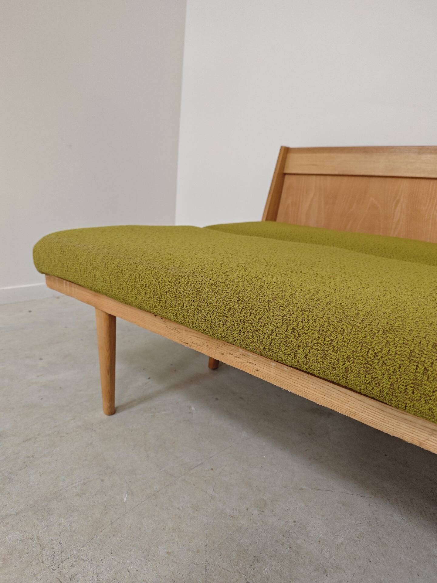 Folding daybed green Interier Praha Ex Czechoslovakia