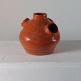 Vintage mid-century organic terracotta ceramic vase.